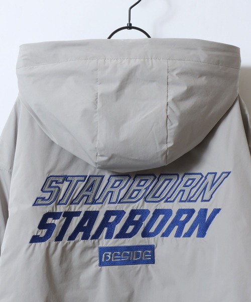 SITRY(シトリー)の「Big Patch Padded Zip Hoodie/ワッペン刺繍 オーバーサイズ パファージャケット パデッドジャケット ファイバーダウンジャケット レディース メンズ(ダウンジャケット/コート・メンズ・ブラック/ライトグレー・M/L)」の20枚目の写真