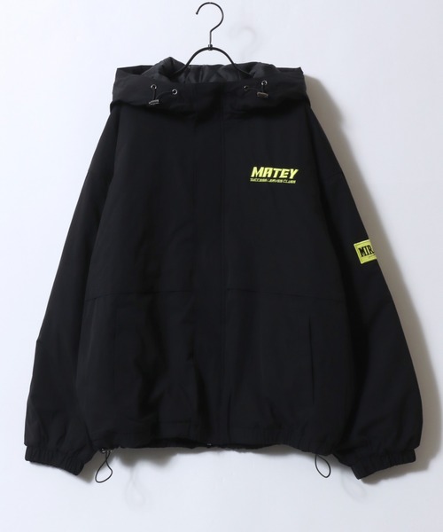 ヒゲトラページ セール】Big Patch Padded Zip Hoodie/ワッペン刺繍 オーバーサイズ