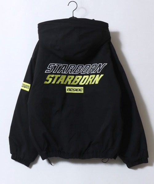 セール】Big Patch Padded Zip Hoodie/ワッペン刺繍 オーバーサイズ