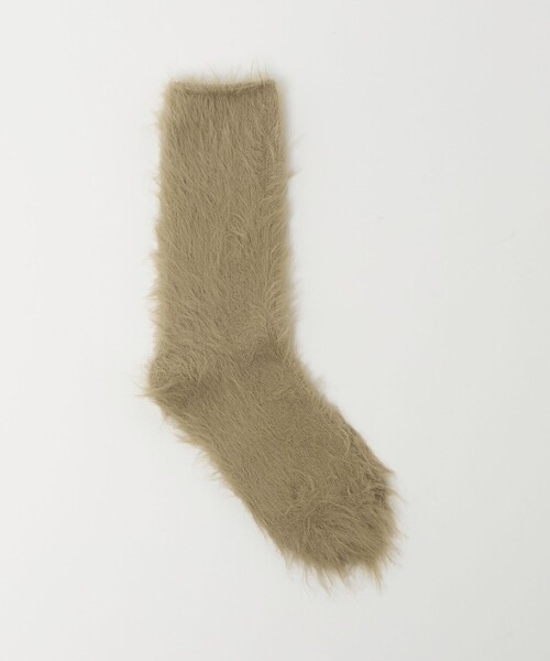 MARCOMONDE（マルコモンド）の「【別注】＜MARCOMONDE＞カラー ヘアリー ソックス（ソックス/靴下・レディース・ロイヤルブルー/ベージュ/ダークグレー・FREE）」の2枚目の写真