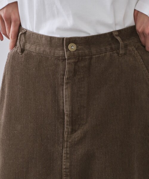 OPAQUE.CLIP（オペークドットクリップ）の「コーデュロイナロースカート【洗濯機OK】（スカート・レディース・ライトブルー/ブラウン系/キャメル・38/40/42）」の20枚目の写真