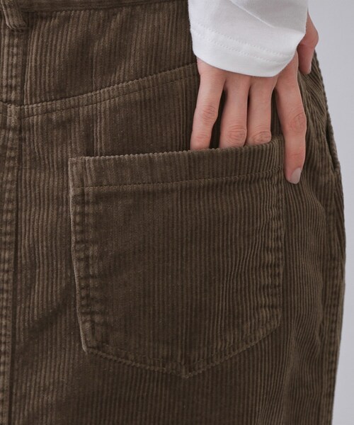 OPAQUE.CLIP（オペークドットクリップ）の「コーデュロイナロースカート【洗濯機OK】（スカート・レディース・ライトブルー/ブラウン系/キャメル・38/40/42）」の21枚目の写真