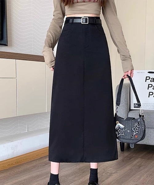 SallyLunn(サリーラン)の「バックスリットペンシルスカート(スカート・レディース・ブラック/グレー・L/M)」の10枚目の写真