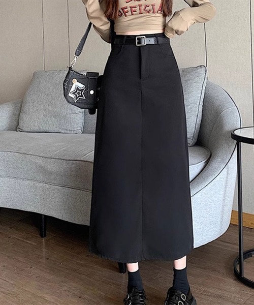 SallyLunn(サリーラン)の「バックスリットペンシルスカート(スカート・レディース・ブラック/グレー・L/M)」の11枚目の写真