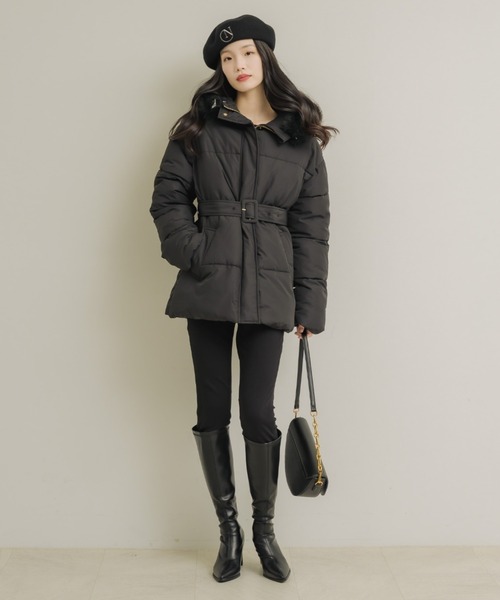 NEUNA（ヌナ）の「2wayキルティングダウンコート（ダウンジャケット/コート・レディース・アイボリー/ブラック・FREE）」の17枚目の写真