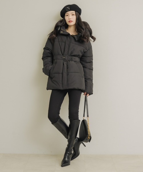 NEUNA（ヌナ）の「2wayキルティングダウンコート（ダウンジャケット/コート・レディース・アイボリー/ブラック・FREE）」の18枚目の写真