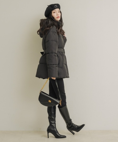 NEUNA（ヌナ）の「2wayキルティングダウンコート（ダウンジャケット/コート・レディース・アイボリー/ブラック・FREE）」の22枚目の写真