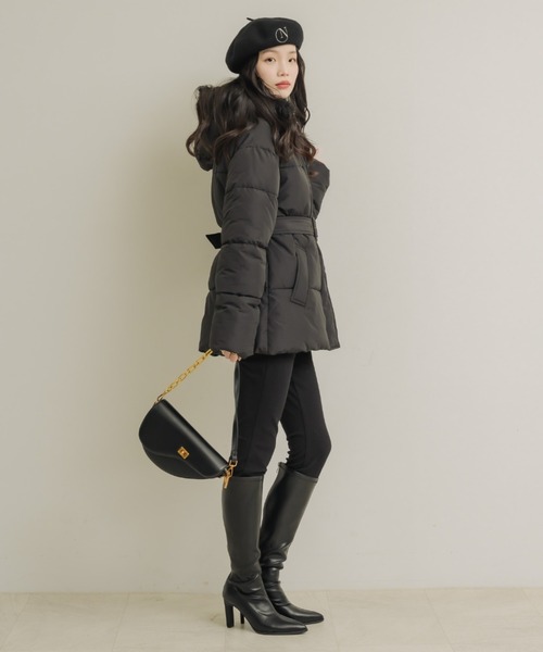 NEUNA（ヌナ）の「2wayキルティングダウンコート（ダウンジャケット/コート・レディース・アイボリー/ブラック・FREE）」の21枚目の写真