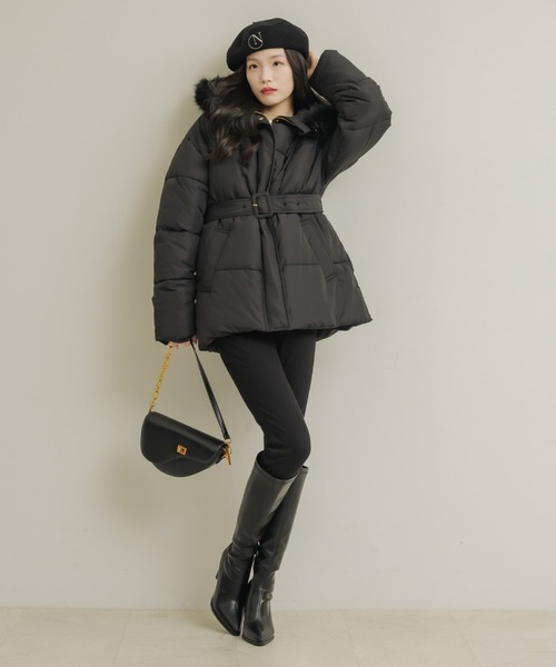 NEUNA（ヌナ）の「2wayキルティングダウンコート（ダウンジャケット/コート・レディース・アイボリー/ブラック・FREE）」の19枚目の写真