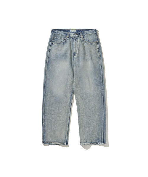 HISHANDER(ヒズハンダー)の「WASHED 5P DENIM PANTS BLEACHED INDIGO(デニムパンツ・メンズ・その他・1/2/3)」の1枚目の写真