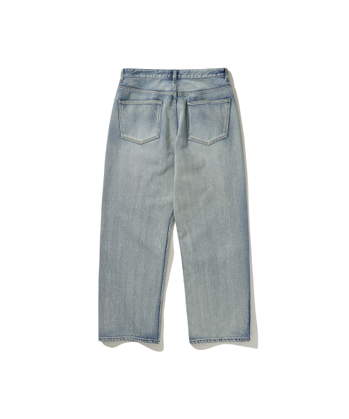 HISHANDER(ヒズハンダー)の「WASHED 5P DENIM PANTS BLEACHED INDIGO(デニムパンツ・メンズ・その他・1/2/3)」の2枚目の写真