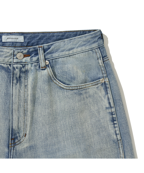 HISHANDER(ヒズハンダー)の「WASHED 5P DENIM PANTS BLEACHED INDIGO(デニムパンツ・メンズ・その他・1/2/3)」の3枚目の写真