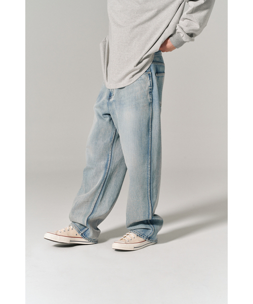 HISHANDER(ヒズハンダー)の「WASHED 5P DENIM PANTS BLEACHED INDIGO(デニムパンツ・メンズ・その他・1/2/3)」の14枚目の写真