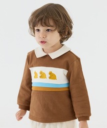 moimoln（モイモルン）の「ビックベアカラーライン長袖トップス（スウェット）」