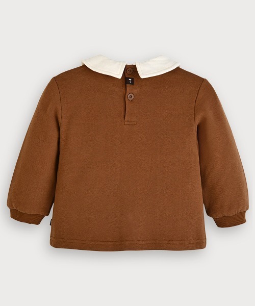 moimoln（モイモルン）の「ビックベアカラーライン長袖トップス（スウェット・キッズ・ブラウン・100cm/110cm/120cm/90cm）」の5枚目の写真