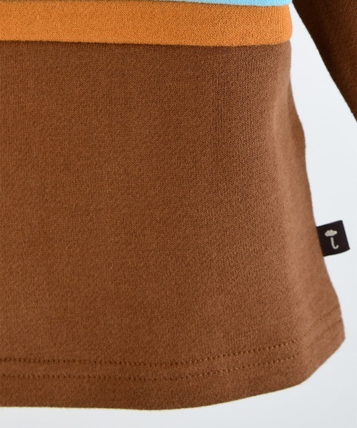 moimoln（モイモルン）の「ビックベアカラーライン長袖トップス（スウェット・キッズ・ブラウン・100cm/110cm/120cm/90cm）」の6枚目の写真