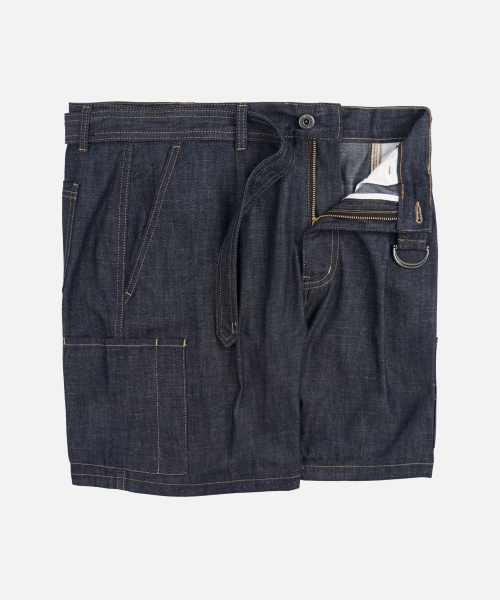 FRIZMWORKS(フリズムワークス)の「BELTED DENIM SHORTS _ INDIGO(その他パンツ・メンズ・その他・SMALL/MEDIUM/LARGE/X-LARGE)」の2枚目の写真