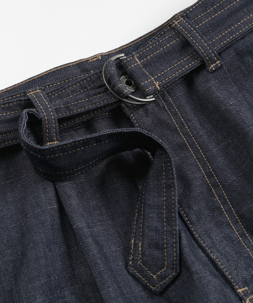 FRIZMWORKS(フリズムワークス)の「BELTED DENIM SHORTS _ INDIGO(その他パンツ・メンズ・その他・SMALL/MEDIUM/LARGE/X-LARGE)」の4枚目の写真
