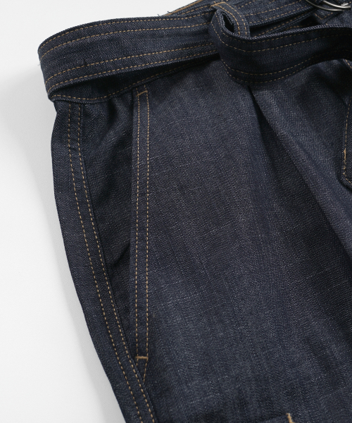 FRIZMWORKS(フリズムワークス)の「BELTED DENIM SHORTS _ INDIGO(その他パンツ・メンズ・その他・SMALL/MEDIUM/LARGE/X-LARGE)」の5枚目の写真