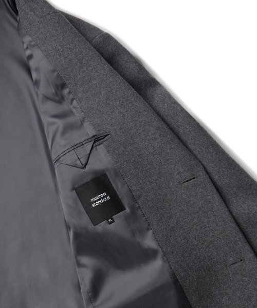 MUSINSA STANDARD（ムシンサスタンダード）の「ウールブレンドビッグダディシングルマキシコート[ミディアムグレー]（チェスターコート・メンズ・その他・MEDIUM/LARGE/X-LARGE/XX-LARGE）」の8枚目の写真