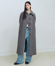 MUSINSA STANDARD WOMAN（ムシンサスタンダードウーマン）の「ウィメンズカシミヤブレンドバルマカンローブコート[ミディアムグレー]（チェスターコート・レディース）」