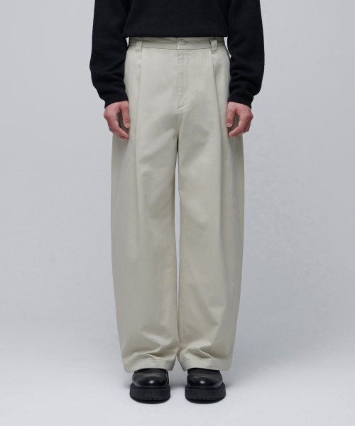 MUSINSA STANDARD（ムシンサスタンダード）の「カーブドワイドチノパンツ[クリーム]（その他パンツ・メンズ・その他・40/38/33/26/27/28/29/42/36/34/32/30/31）」の7枚目の写真