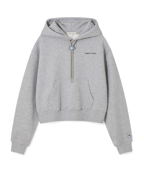 Wacky WiLLy（ワッキーウィリー）の「ウィメンズタイポロゴクロップフードパーカーグレー（パーカー・レディース・その他・SMALL/MEDIUM/LARGE）」の2枚目の写真
