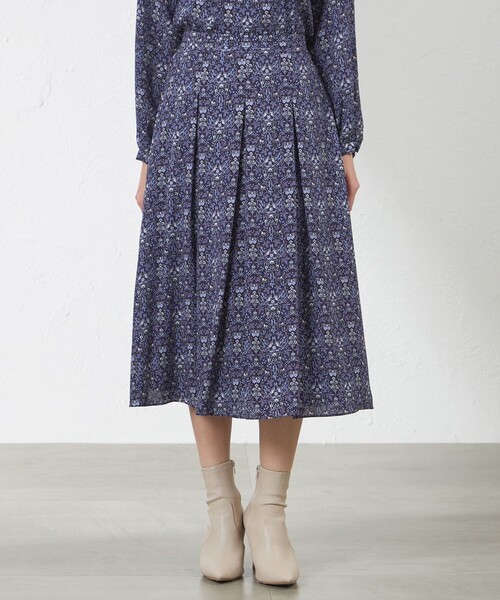 セール】【LIBERTY】Vine Thief バックサテンジョーゼットスカート