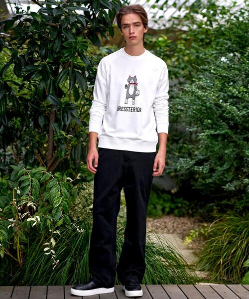 DRESSTERIOR（ドレステリア）の「【大阪ルクア＆EC限定】キャット裏毛スウェット（スウェット・メンズ・チャコールグレー/ブラック/ホワイト・90/91/92）」の5枚目の写真