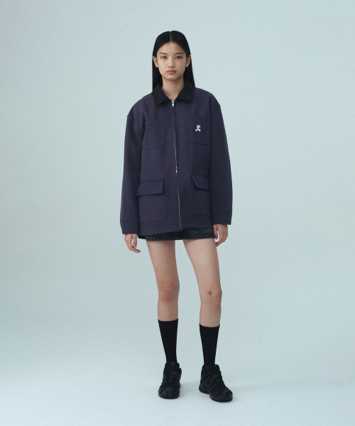 Rest&Recreation(レストアンドレクリエーション)の「COTTON WORK JACKET - NAVY(その他アウター・レディース・その他・SMALL/LARGE)」の4枚目の写真