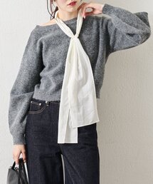 mystic | リボン付きニット プルオーバー(ニット/セーター)