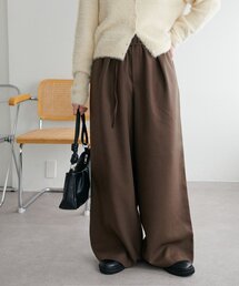 DISCOAT（ディスコート）の「【ユニセックス】ウールライクベルト付きワイドパンツ（その他パンツ）」
