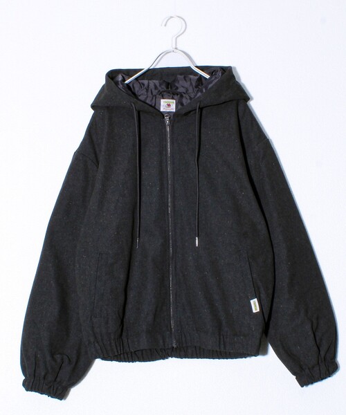 FREDY MAC（フレディーマック）の「【FREDYMAC/フレディマック】ダック薄中綿フードブルゾン（ブルゾン・メンズ・ブラック/キャメル・M/L）」の2枚目の写真