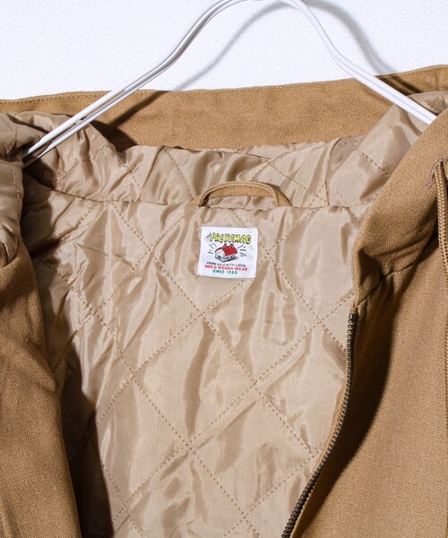 FREDY MAC（フレディーマック）の「【FREDYMAC/フレディマック】ダック薄中綿フードブルゾン（ブルゾン・メンズ・ブラック/キャメル・M/L）」の4枚目の写真
