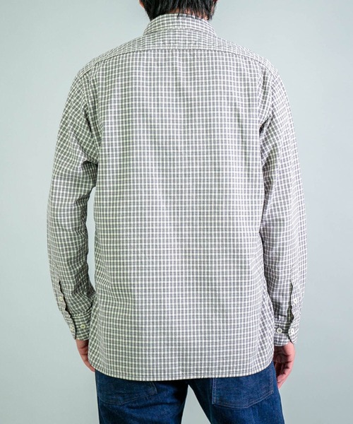 OMNIGOD（オムニゴッド）の「[OMNIGOD mens / オムニゴッド] オリジナルギンガムチェックシャンブレー ワークシャツⅢ（シャツ/ブラウス・メンズ・グレー系その他・4/3/2）」の10枚目の写真