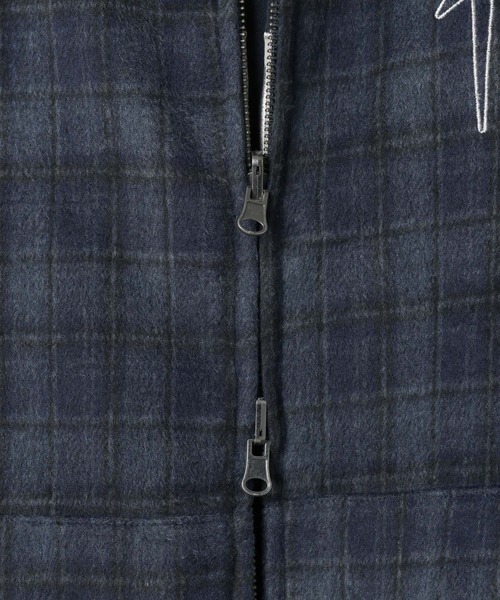 セール】リバーシブル【UNISEX】SAINTPAIN／チェックフードジップ