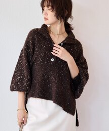 RIVE DROITE | 【キャッチーな編地】ラメノット2wayタートル(ニット/セーター)