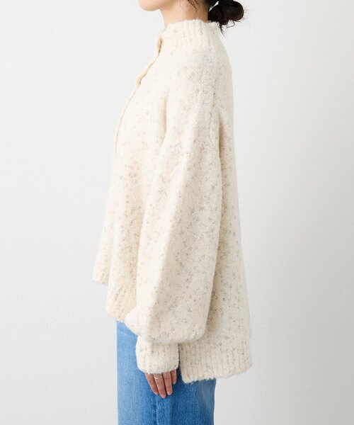 RIVE DROITE（リヴドロワ）の「【キャッチーな編地】ラメノット2wayタートル（ニット/セーター・レディース・ブラウン/オフホワイト・FREE）」の11枚目の写真