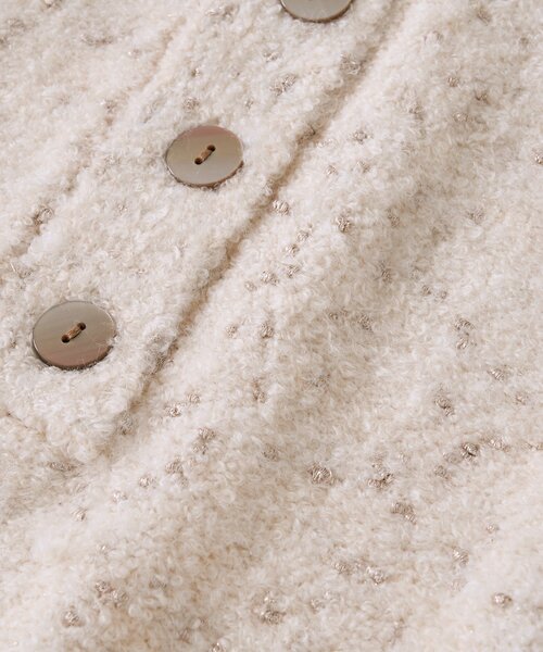 RIVE DROITE（リヴドロワ）の「【キャッチーな編地】ラメノット2wayタートル（ニット/セーター・レディース・ブラウン/オフホワイト・FREE）」の8枚目の写真