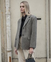 CLASSIC WOOL TAILORED JACKET_GREY
