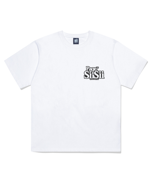 PAGESIISII(ページシシ)の「ベーシックスモールロゴプリント半袖Tシャツホワイト(Tシャツ/カットソー・レディース・その他・LARGE/MEDIUM/SMALL)」の2枚目の写真