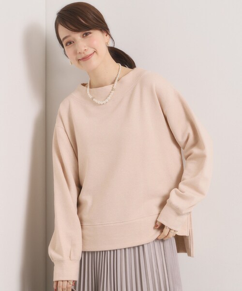 ITS'DEMO(イッツデモ)の「【洗濯機OK】ラメ裏毛プルオーバー(Tシャツ/カットソー・レディース・ピンク/グレー/アイボリー・00)」の3枚目の写真