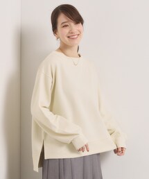 【洗濯機OK】ラメ裏毛プルオーバー