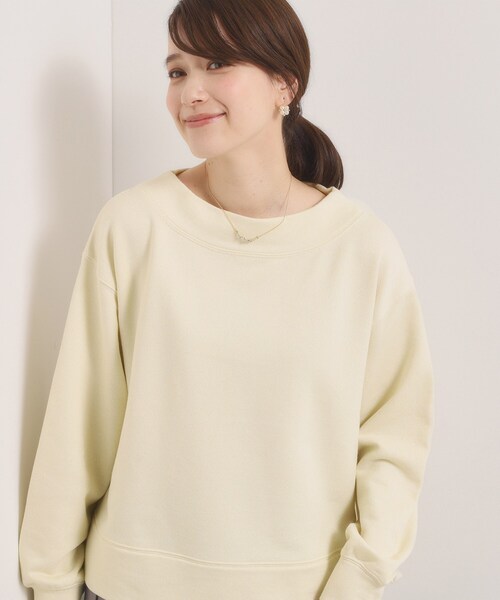ITS'DEMO(イッツデモ)の「【洗濯機OK】ラメ裏毛プルオーバー(Tシャツ/カットソー・レディース・ピンク/グレー/アイボリー・00)」の4枚目の写真