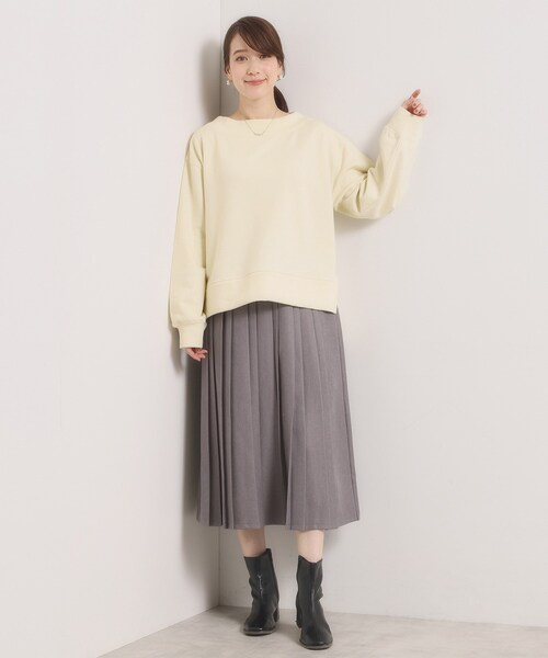 ITS'DEMO(イッツデモ)の「【洗濯機OK】ラメ裏毛プルオーバー(Tシャツ/カットソー・レディース・ピンク/グレー/アイボリー・00)」の5枚目の写真