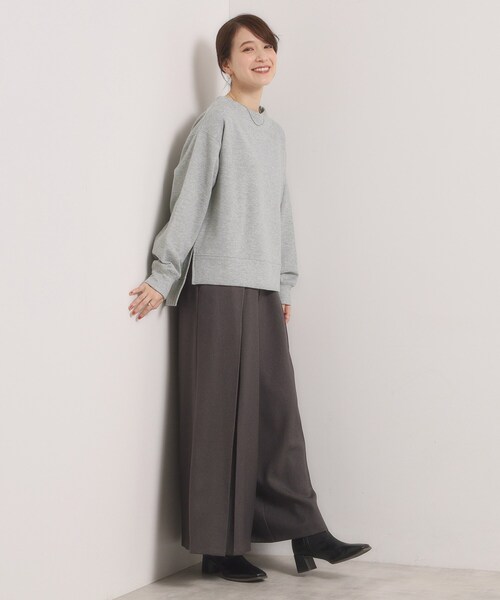 ITS'DEMO(イッツデモ)の「【洗濯機OK】ラメ裏毛プルオーバー(Tシャツ/カットソー・レディース・ピンク/グレー/アイボリー・00)」の10枚目の写真