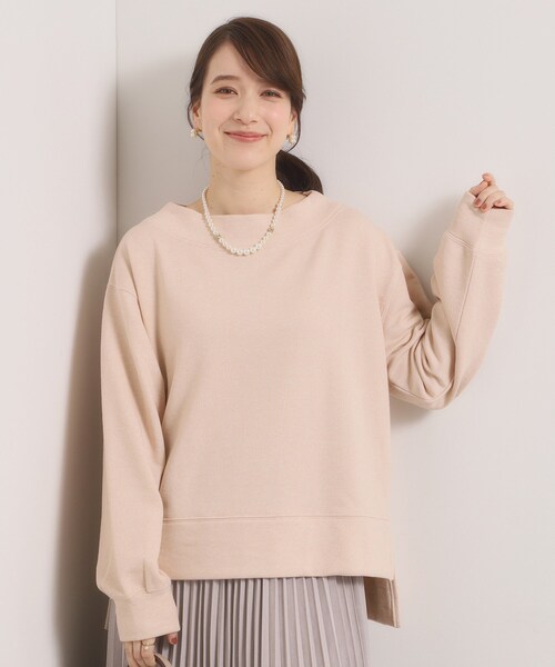 ITS'DEMO(イッツデモ)の「【洗濯機OK】ラメ裏毛プルオーバー(Tシャツ/カットソー・レディース・ピンク/グレー/アイボリー・00)」の12枚目の写真