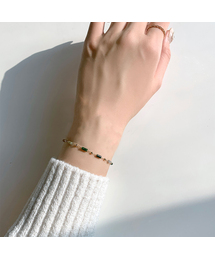 PAUL BRIAL（ポールブリアル）の「天然カルセドニー ビーズ ブレスレット PJBB0283（ブレスレット）」