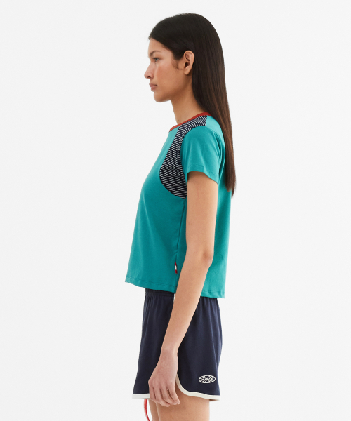 MENASOO(ミナス)の「MNS Raglan Stripe T Shirt_Mint(Tシャツ/カットソー・レディース・ミント・F)」の13枚目の写真