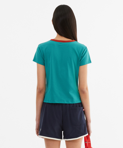 MENASOO(ミナス)の「MNS Raglan Stripe T Shirt_Mint(Tシャツ/カットソー・レディース・ミント・F)」の14枚目の写真
